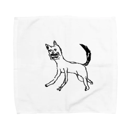 犬ガブガブ Towel Handkerchief