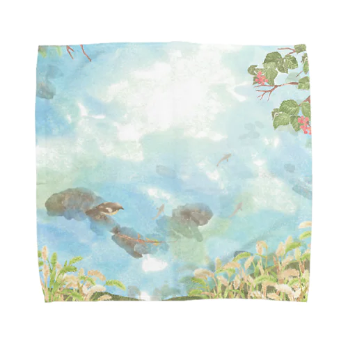 秋風にゆらぐ Towel Handkerchief
