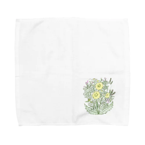 春の野の花 Towel Handkerchief