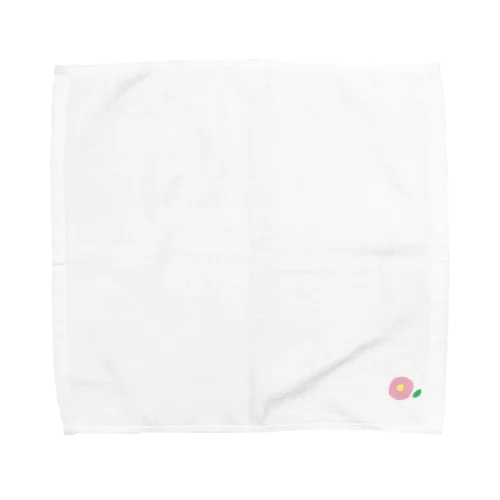 椿（ピンク） Towel Handkerchief