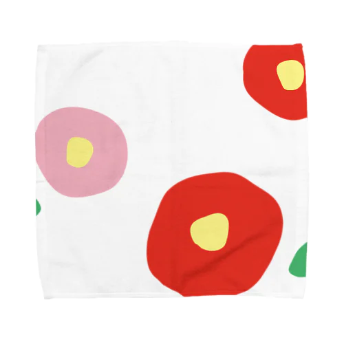 椿（赤/白/ピンク） Towel Handkerchief