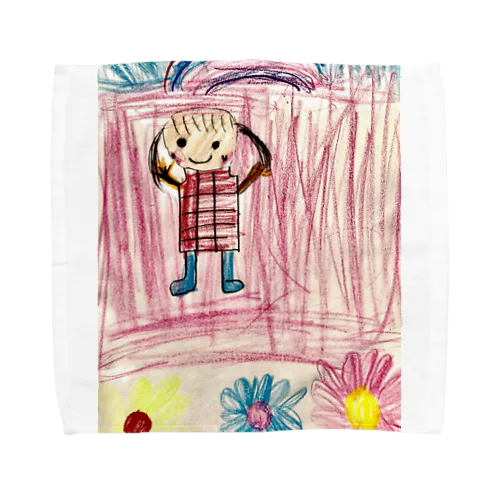 虹と花 Towel Handkerchief