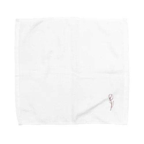 チューリップ線画 Towel Handkerchief