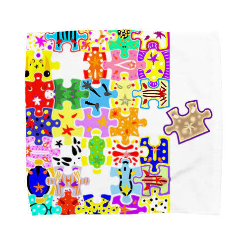 ウミウシパズル Towel Handkerchief