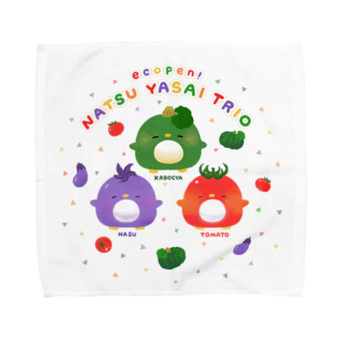 エコペン夏野菜トリオ Towel Handkerchief