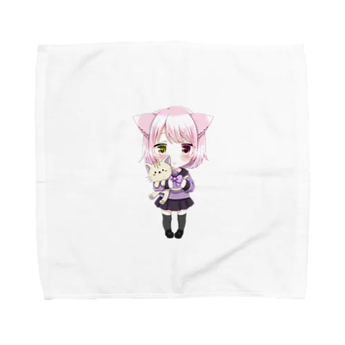 むぎちゃんグッズになっちゃった Towel Handkerchief