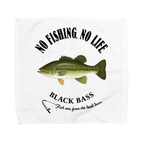 BLACK BASS_EB_2CW Towel Handkerchief
