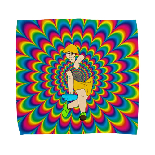 サイケデリック餃子ボーイ Towel Handkerchief