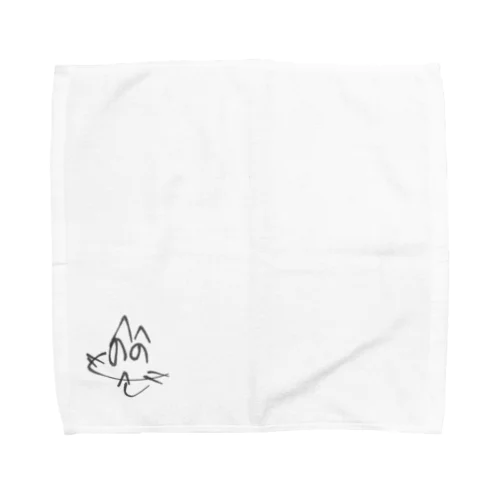 への猫／ポンコツ書道家 波無 Towel Handkerchief