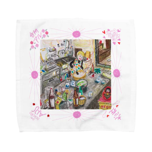 ファンキーオーガニック Towel Handkerchief