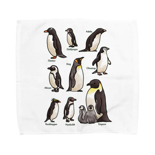 ペンギンだらけ Towel Handkerchief