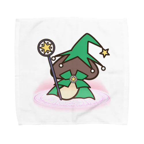 ほし☆しいたけ(グリーン) Towel Handkerchief