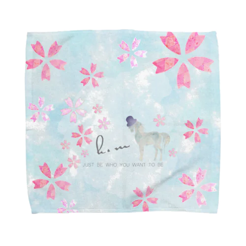 Spring horse 春 Towel Handkerchief