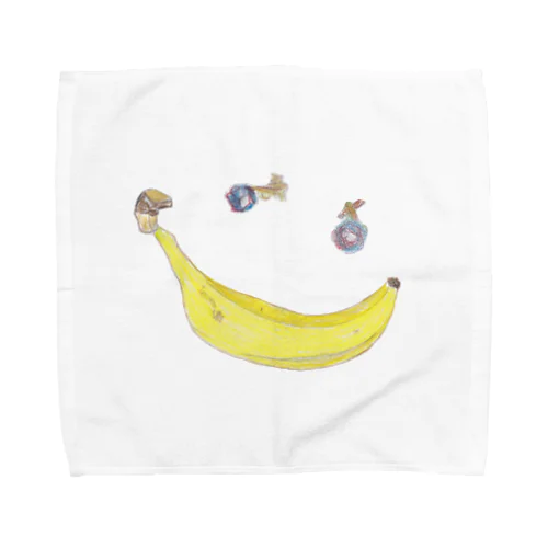バナナスマイリー　Banana Smiley タオルハンカチ