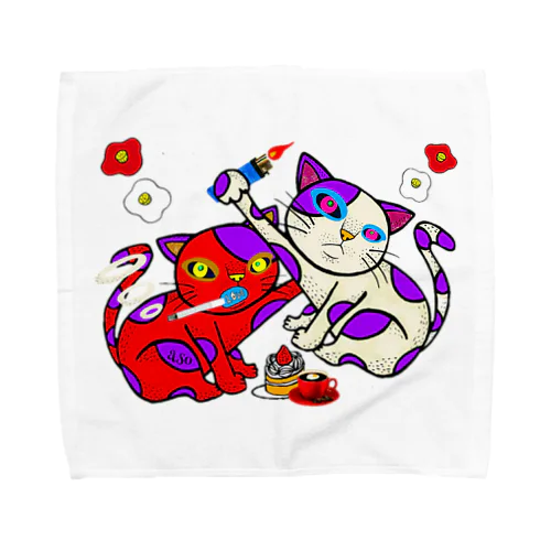 スモーキン猫 Towel Handkerchief
