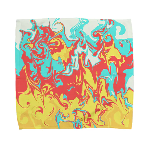 Marble: fire Towel Handkerchief