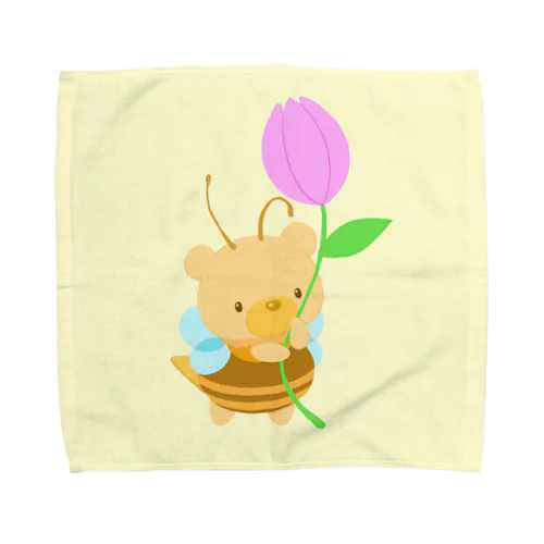 🐻と🐝 Towel Handkerchief