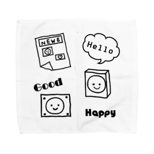 Hello Smile Towel Handkerchief
