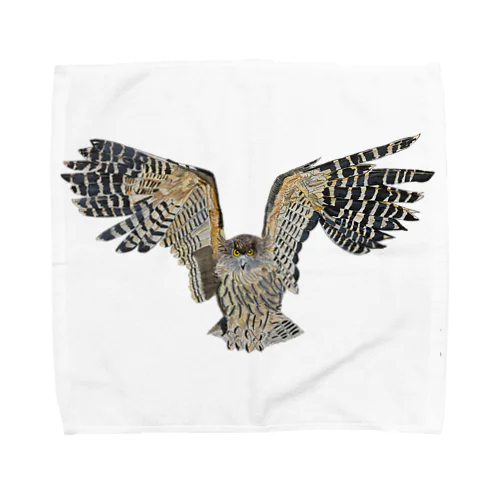 シマフクロウ　だよ🦉 Towel Handkerchief