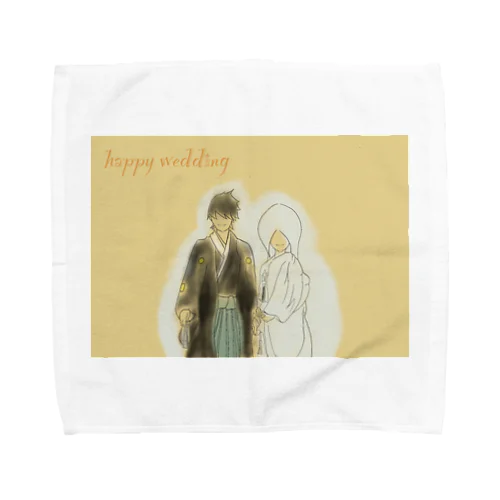 happy wedding Towel Handkerchief