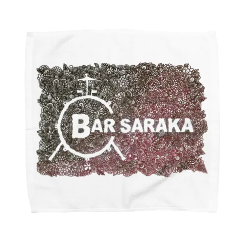 BAR-SARAKA オリジナルロゴ イラストグッズ Towel Handkerchief