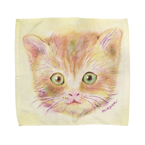 ねこのひたい(アップ) Towel Handkerchief