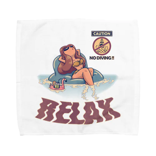 "RELAX" Towel Handkerchief