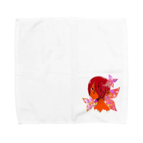 華、花。 Towel Handkerchief