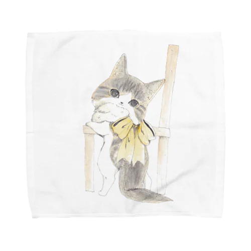 みかえりねこ Towel Handkerchief