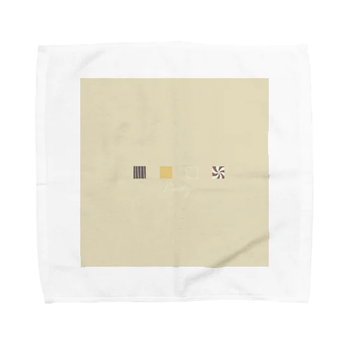 koro koro Candy-Cream Beige Towel Handkerchief