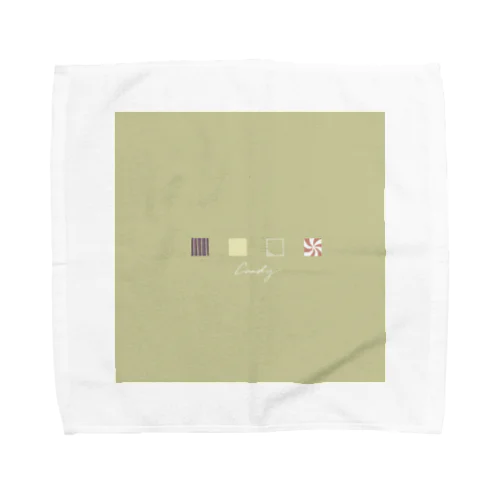 koro koro Candy-Sweet Green Towel Handkerchief