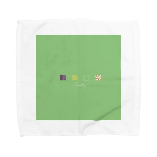 koro koro Candy-Tea Green Towel Handkerchief