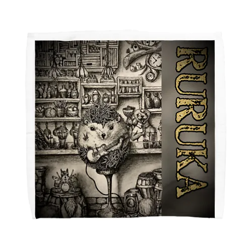 頭がネジのハリネジネズミ🐭さん Towel Handkerchief