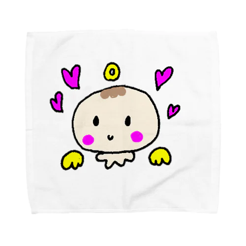 ゆるかわベビーの天使ちゃん Towel Handkerchief