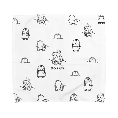 サウナグマのハンカチーフ Towel Handkerchief