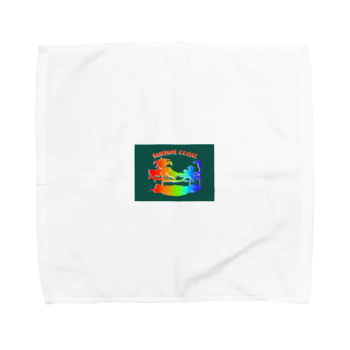 ハワイ　海岸　ロゴ Towel Handkerchief