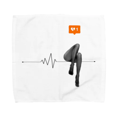 Heartbeat. Towel Handkerchief