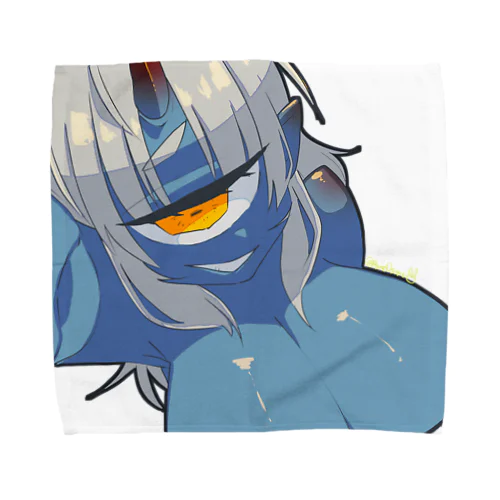 青鬼単眼娘 Towel Handkerchief