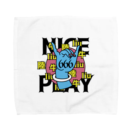 NICE PLAY【666】 タオルハンカチ