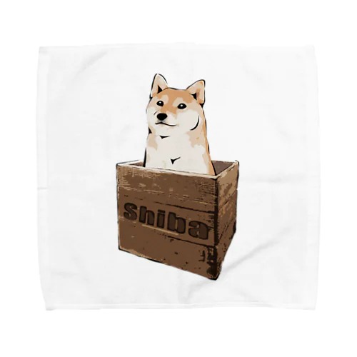 箱入り柴犬 Towel Handkerchief