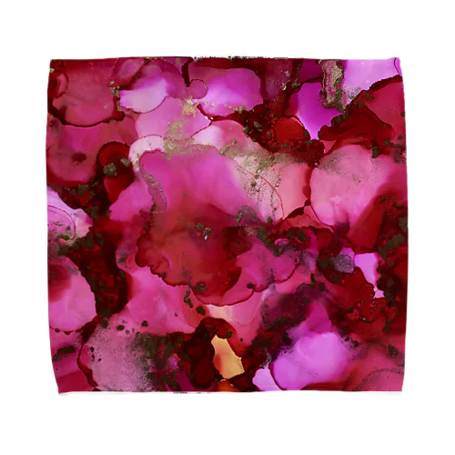 花と天然石 Towel Handkerchief