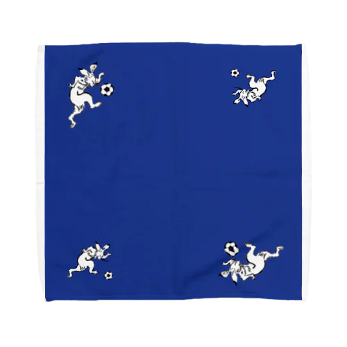 蹴球ウサ Towel Handkerchief