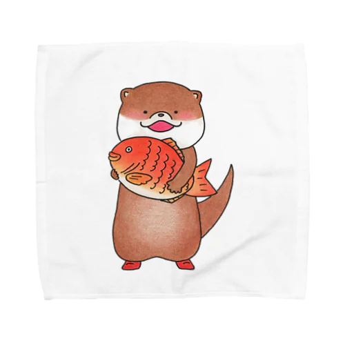 めで鯛カワウソ Towel Handkerchief