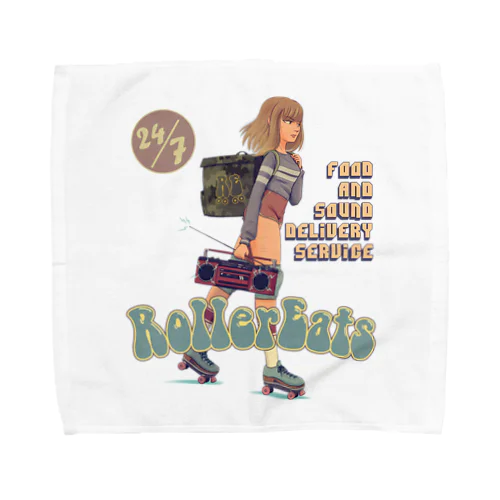 "ROLLER EATS" Towel Handkerchief