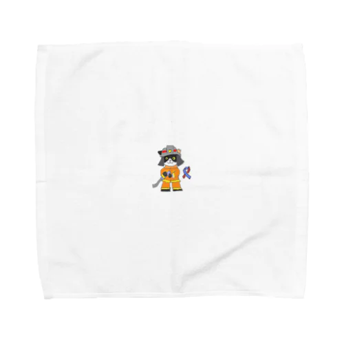 猫　国際消防士の日 Towel Handkerchief