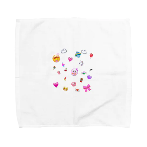 ゆめかわいい絵文字ちゃん Towel Handkerchief