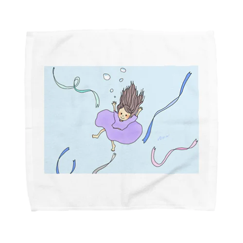 水のおんなのこ Towel Handkerchief