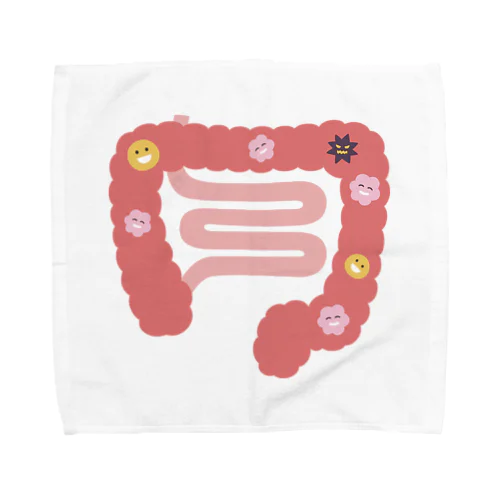 人体のなぞ。ぴかぴかピンクの大腸。 Towel Handkerchief