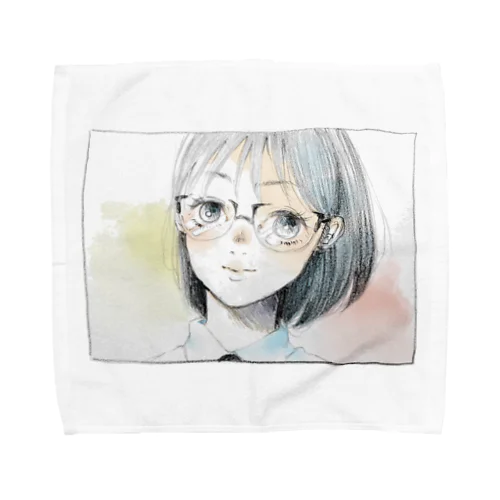 見てる（Ver.002） Towel Handkerchief