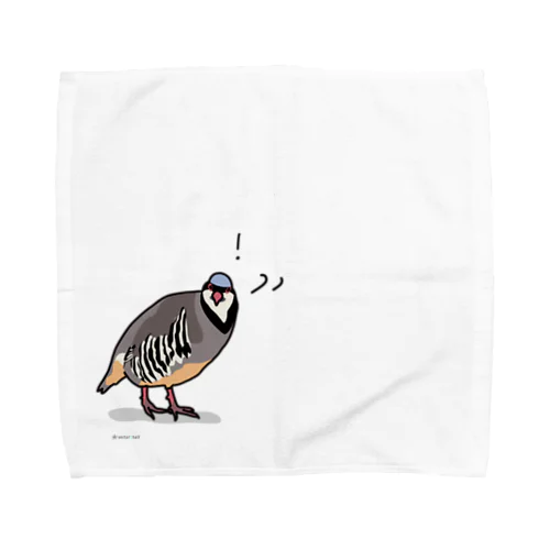 驚くイワシャコ Towel Handkerchief